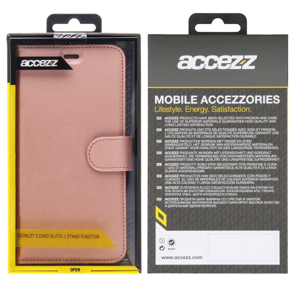 Wallet TPU Klapphülle Roségold für das Motorola Moto G7 / G7 Plus