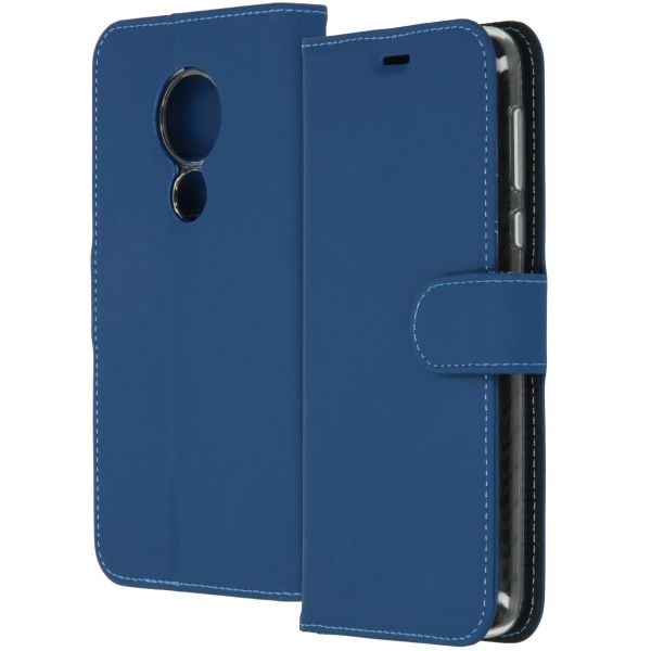 Wallet Softcase Booktype Moto G7 Power - Donkerblauw - Blauw / Blue