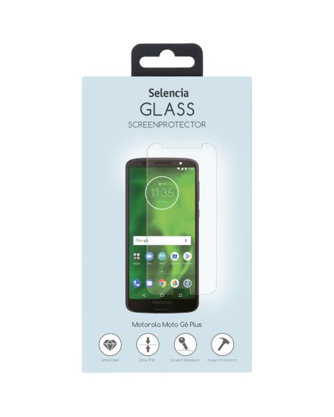 Selencia Gehard Glas Screenprotector Motorola Moto G6 Plus