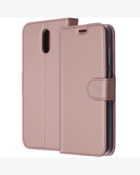 Wallet TPU Klapphülle für das Nokia 2.3 - Roségold