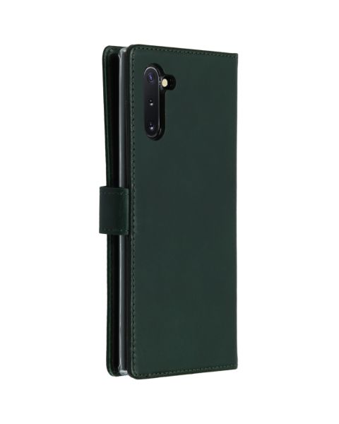 Echtleder Klapphülle Grün für das Samsung Galaxy Note 10
