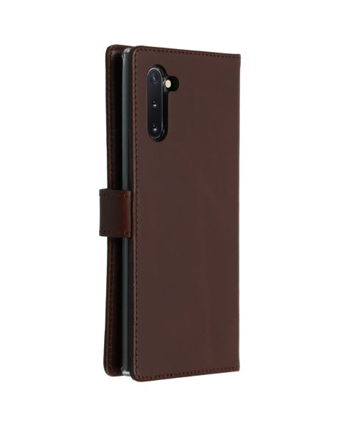 Echtleder Klapphülle Braun für das Samsung Galaxy Note 10