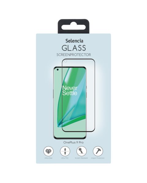 Premium Screen Protector aus gehärtetem Glas für das OnePlus 9 Pro - Schwarz