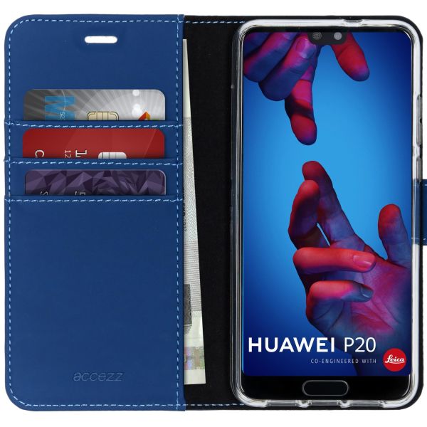 Blaues Wallet TPU Klapphülle für das Huawei P20