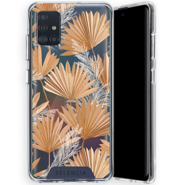 Zarya Fashion Extra Beschermende Backcover Galaxy A51 - Palm Leaves