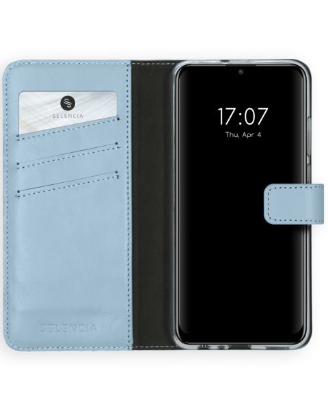 Echtleder Klapphülle für das Huawei P Smart (2020) - Hellblau