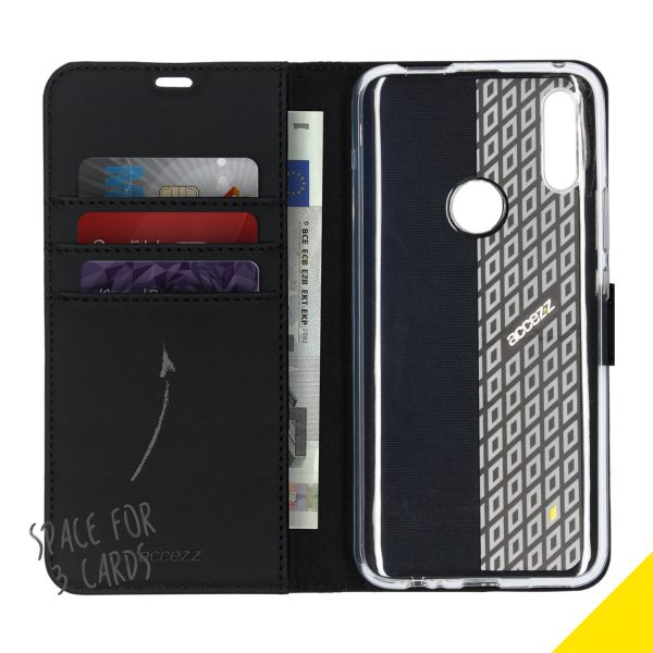 Wallet TPU Klapphülle Schwarz für das Huawei P Smart Z