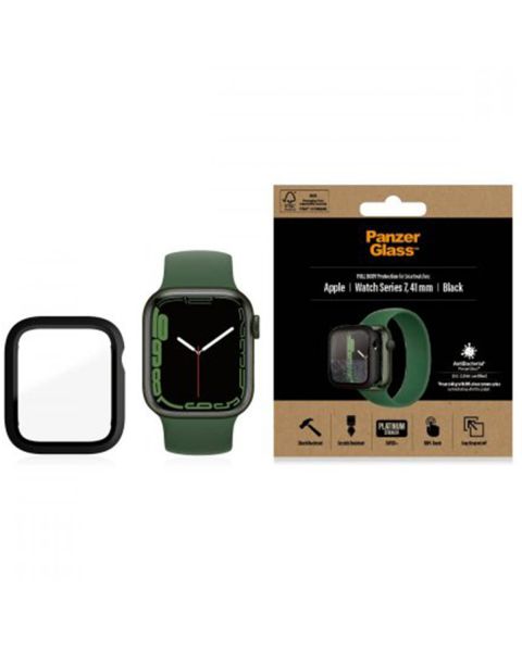 PanzerGlass Full Body Case Apple Watch Serie 7 - 41 mm - Zwart / Schwarz / Black