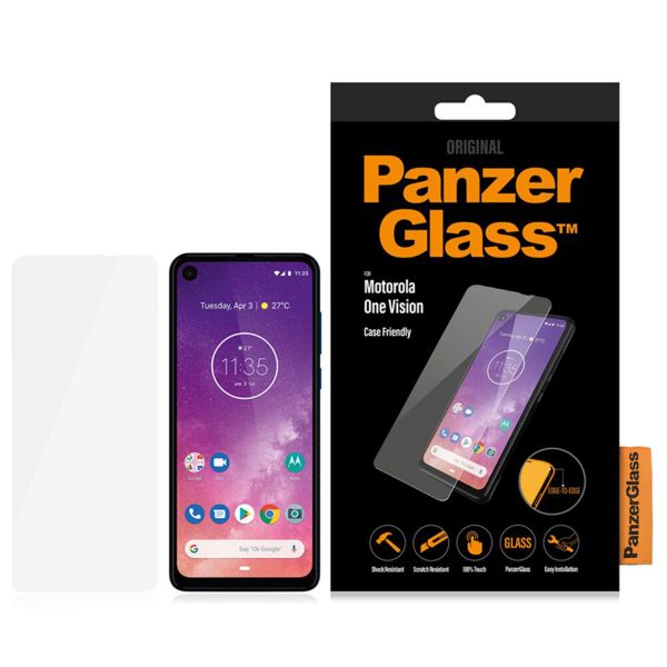 PanzerGlass Case Friendly Screenprotector Motorola One Vision