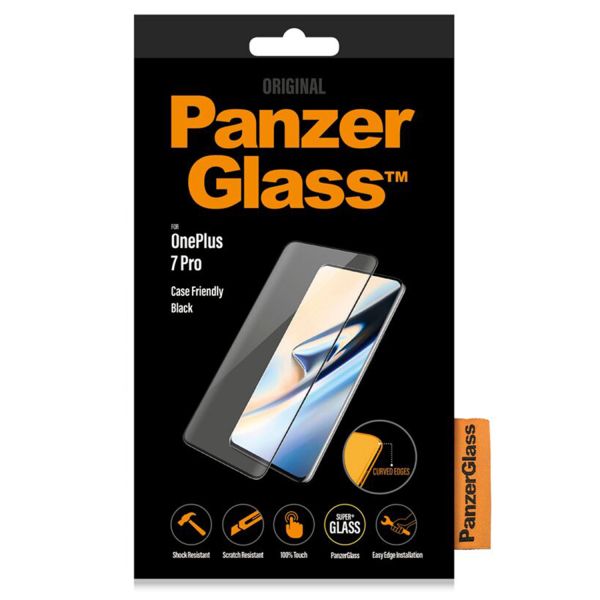PanzerGlass Case Friendly Screenprotector OnePlus 7 Pro / 7T Pro - Zwart