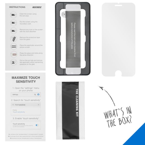 Glas Displayschutzfolie + Applikator iPhone SE (2020)