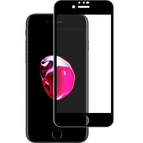 Premium Screen Protector aus gehärtetem Glas für das iPhone SE (2022 / 2020) - Schwarz