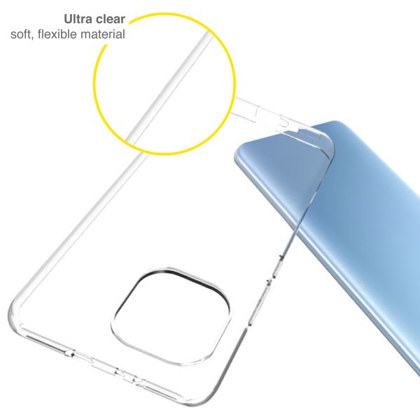 Accezz Clear Backcover Xiaomi Mi 11 - Transparant / Transparent