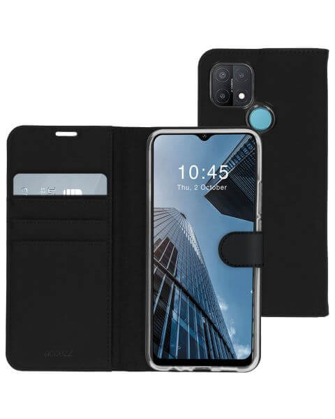 Accezz Wallet Softcase Bookcase Oppo A15 - Zwart / Schwarz / Black