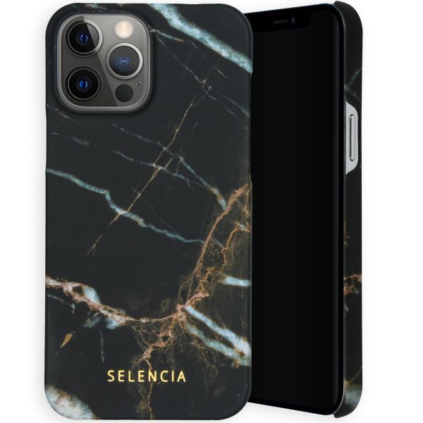 Selencia Maya Fashion Backcover iPhone 13 - Marble Black
