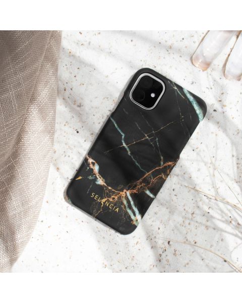 Selencia Maya Fashion Backcover iPhone 13 Pro - Marble Black