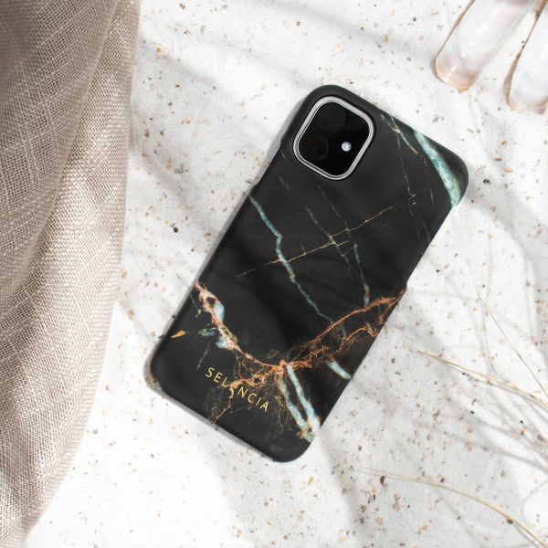 Selencia Maya Fashion Backcover iPhone 13 Pro - Marble Black