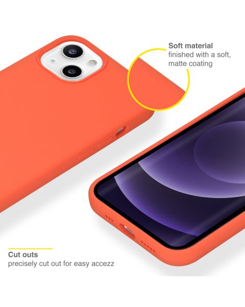 Liquid Silikoncase für das iPhone 13 - Nectarine