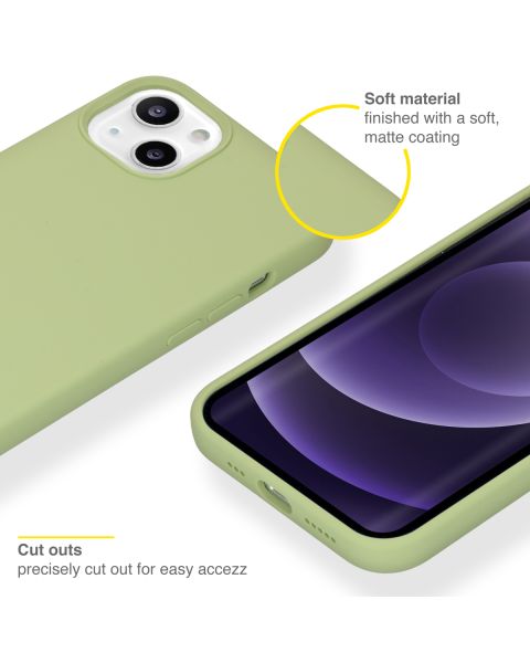 Liquid Silikoncase für das Apple iPhone 13 - Grün
