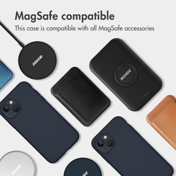 Liquid Silikoncase mit MagSafe für das iPhone 13 - Dunkelblau