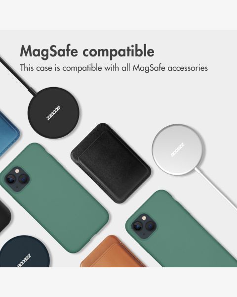 Liquid Silikoncase mit MagSafe für das iPhone 13 - Grün