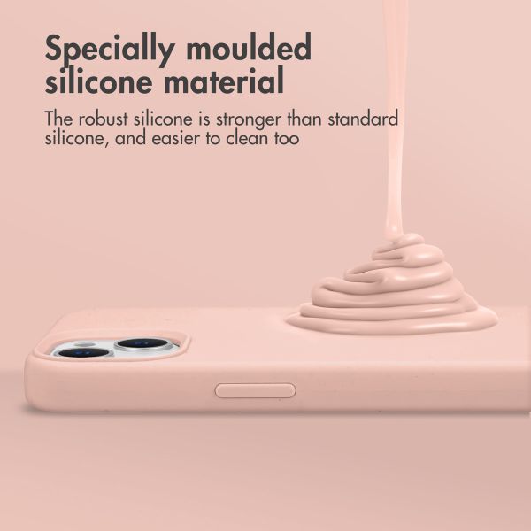 Liquid Silikoncase mit MagSafe für das iPhone 13 - Rosa