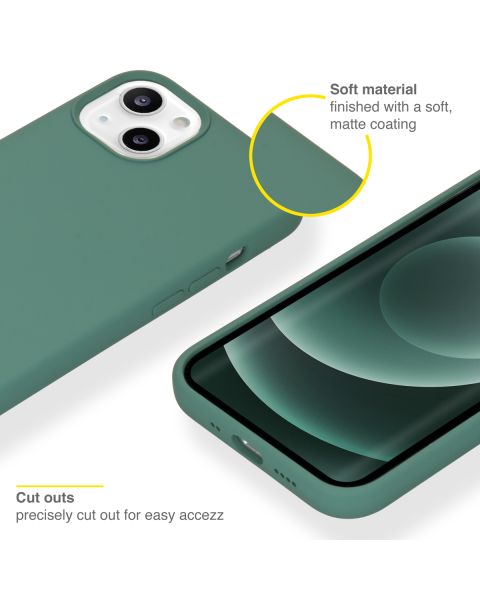 Liquid Silikoncase für das iPhone 13 Mini - Dunkelgrün