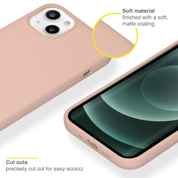 Liquid Silikoncase für das iPhone 13 Mini - Rosa