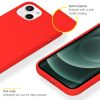 Accezz Liquid Silicone Backcover iPhone 13 Mini - Rood / Rot / Red