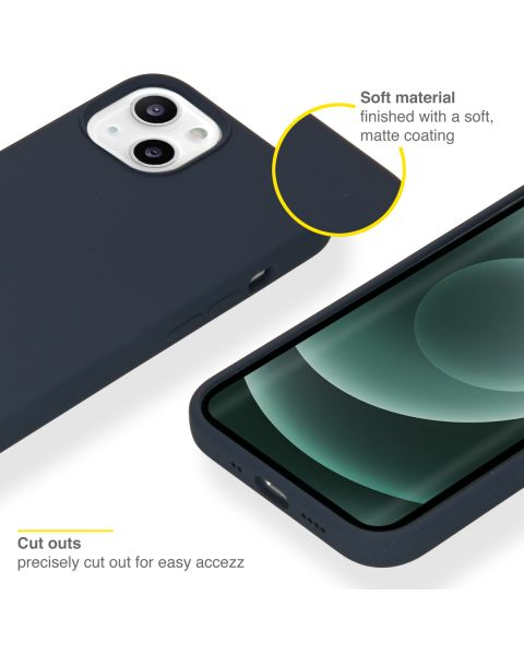 Liquid Silikoncase für das iPhone 13 Mini - Dunkelblau