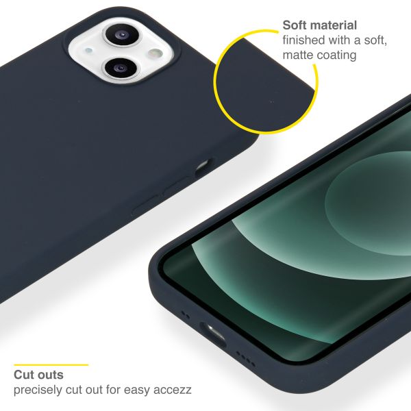 Liquid Silikoncase für das iPhone 13 Mini - Dunkelblau