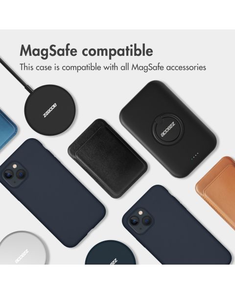 Liquid Silikoncase mit MagSafe für das iPhone 13 Mini - Dunkelblau
