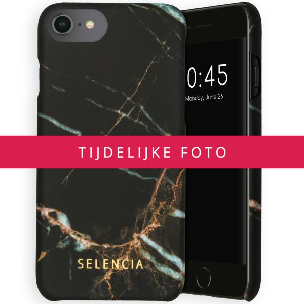 Selencia Maya Fashion Backcover iPhone 13 - Marble Black