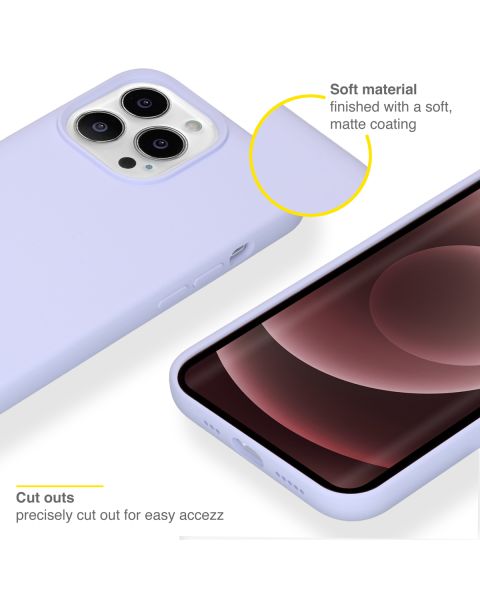 Liquid Silikoncase für das iPhone 13 Pro Max - Lila