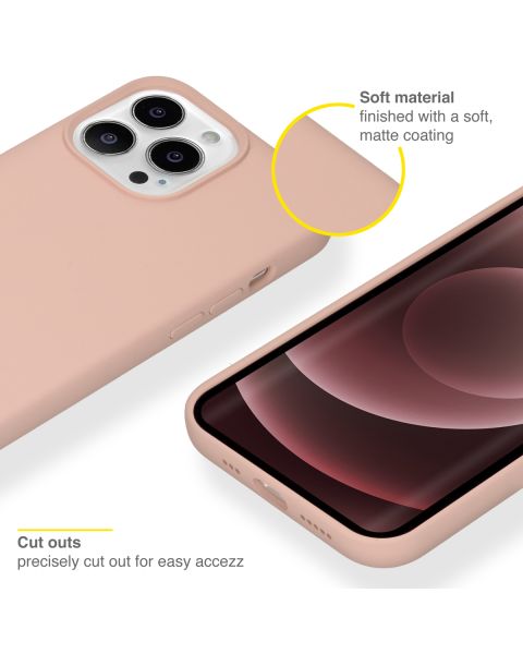 Liquid Silikoncase für das iPhone 13 Pro Max - Rosa