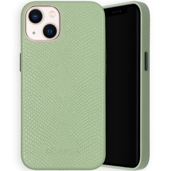 Selencia Gaia Slang Backcover iPhone 13 - Groen / Grün  / Green