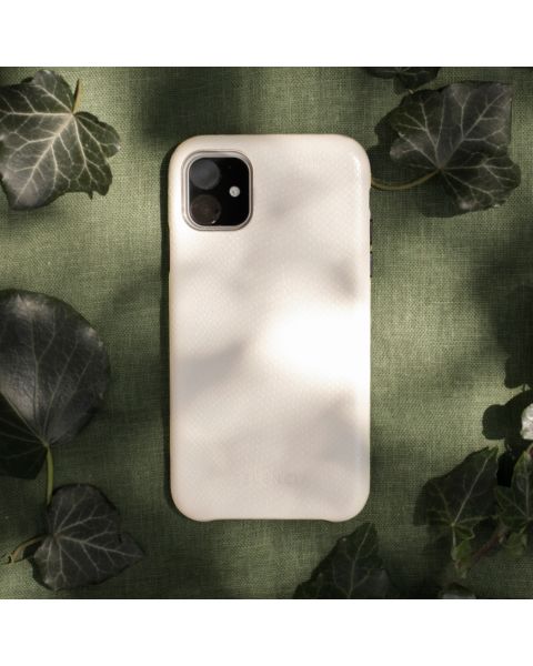 Selencia Gaia Slang Backcover iPhone 13 Pro - Wit / Weiß / White