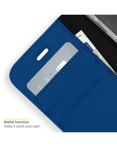 Wallet TPU Klapphülle für das iPhone 13 Mini - Dunkelblau