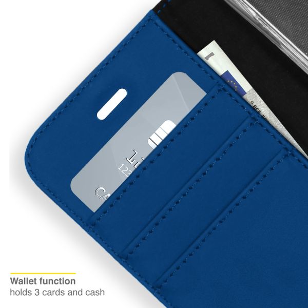 Wallet TPU Klapphülle für das iPhone 13 Mini - Dunkelblau