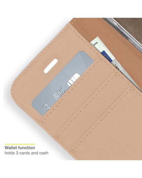 Wallet TPU Klapphülle für das iPhone 13 Mini - Gold