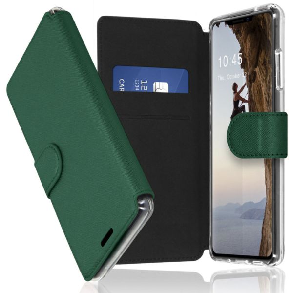 Xtreme Wallet Booktype iPhone 13 - Donkergroen - Donkergroen / Dark Green
