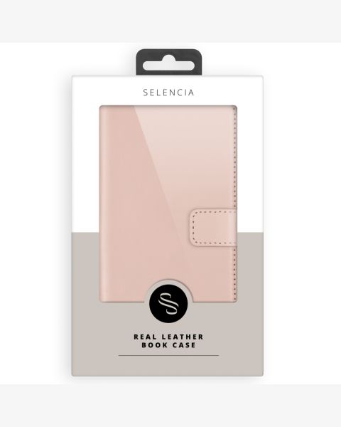 Echtleder Klapphülle für das iPhone 13 Mini - Rosa