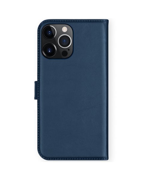 Echtleder Klapphülle für das iPhone 13 Pro - Blau
