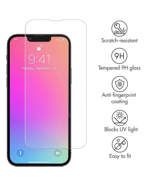 Selencia Gehard Glas Screenprotector iPhone 13 / 13 Pro / 14