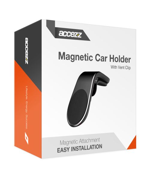 Handyhalterung für das Auto - Universell - Lüftungsgitter - Magnetisch - Schwarz