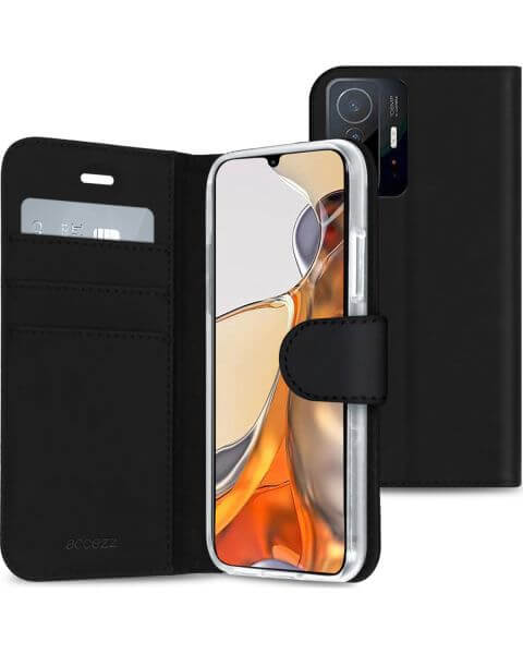Wallet TPU Klapphülle für das Xiaomi 11T (Pro) - Schwarz