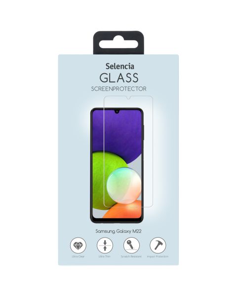 Displayschutz aus gehärtetem Glas für das Samsung Galaxy M22