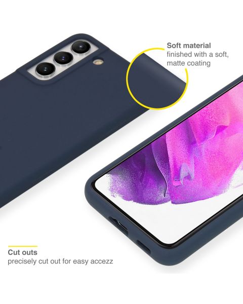 Liquid Silikoncase für das Samsung Galaxy S22 - Dunkelblau