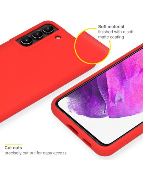 Liquid Silikoncase für das Samsung Galaxy S22 Plus - Rot