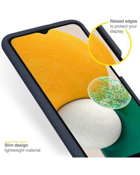 Liquid Silikoncase für das Samsung Galaxy A13 (5G) / A04s - Dunkelblau